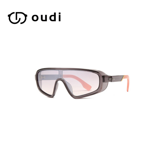OUDI Men's Driving & Sports Sunglasses – Oval Frame, Light-Tinted Full Frame Shades