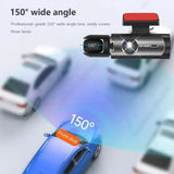 Dual Lens 1080P Dash Cam – Wide-Angle, Night Vision (Memory Card Not Included)