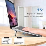 Adjustable Laptop Stand – Foldable Aluminum Alloy Cooling Stand with Portable Vertical Storage Design