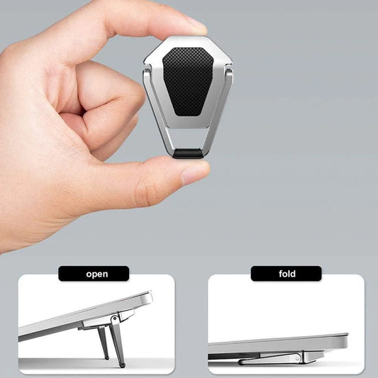 Adjustable Laptop Stand – Foldable Aluminum Alloy Cooling Stand with Portable Vertical Storage Design