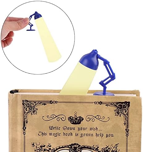 Desk Lamp Bookmark Clip – Creative Plastic Reading Label for Books & Notepads
