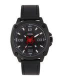 SINOBI Men’s Spider Dial Leather Watch – Waterproof Quartz Business Timepiece