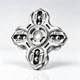 Metal Fidget Spinner – Interlocking Mechanical Tuning Fork EDC Stress Relief Toy, Cool Handheld Desk Gift for Kids