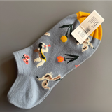 Women’s Cotton Boat Socks – French Light Luxury Low-Cut Colorful Short Socks (36–41)