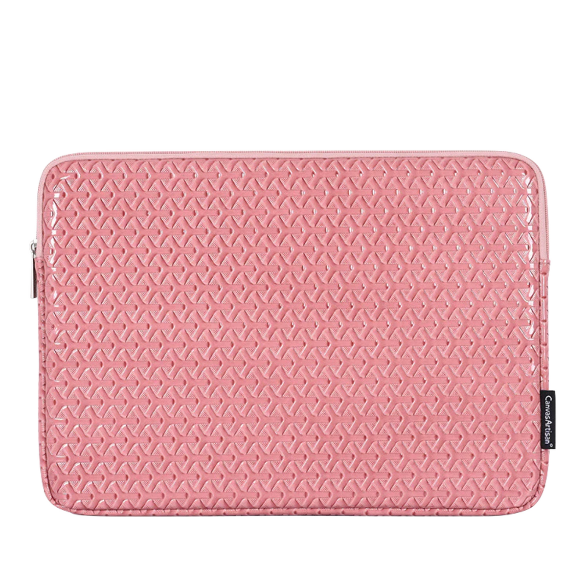 Geometric Laptop Sleeve – Waterproof PU Leather Case for 11–15" MacBook & More