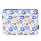 Waterproof Laptop Sleeve Case – Leather Case with Watercolor Flower Print, 11–15 Inch