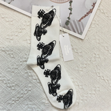 Japanese Starry Sky Socks – Women’s Mid-Tube Cotton Autumn Winter Style