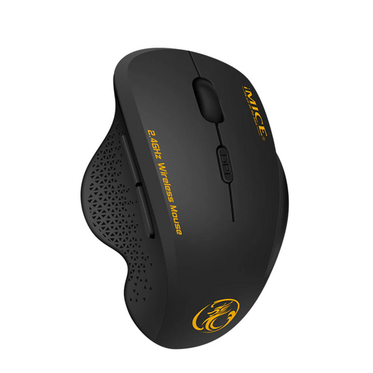 2.4G Wireless Ergonomic Mouse – 6-Button USB Optical Mouse for Office & Gaming