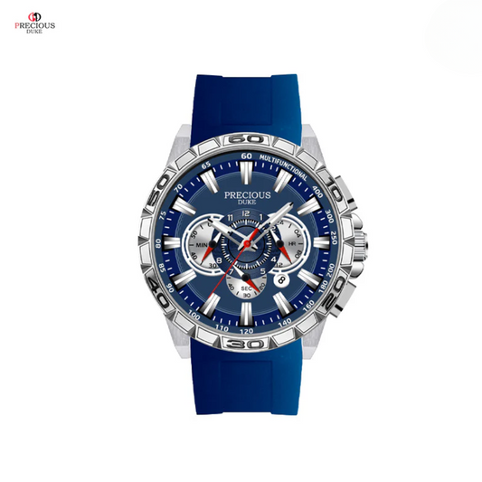 PRECIOUS DUKE Men's Quartz Watch – 20M Waterproof, Multi-Function Analog Timepiece