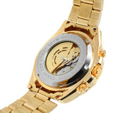 Forsining Men’s Automatic Mechanical Watch – World Time, Stainless Steel Strap