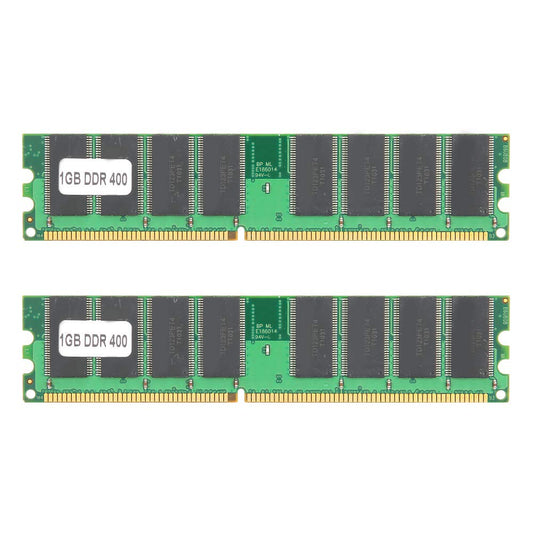 Desktop Memory, 2Pcs Memory Module Desktop Computer for AMD DoubleSided 16Grain DDR 1GB 400Mhz PC3200 Memory Module