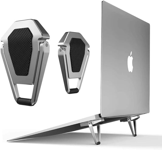 Adjustable Laptop Stand – Foldable Aluminum Alloy Cooling Stand with Portable Vertical Storage Design