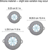 Silicone Pot Lid Cover – Flower-Shaped Anti-Overflow Rotating Fresh-Keeping Kitchen Lid
