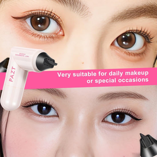 Waterproof Winged Eyeliner Pen Set of 2 – Long-Lasting Quick Stamp Eye Liner for Perfect Cat Eyes