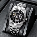 T-Winner Men’s Automatic Stainless Steel Watch – Luxury Business Wristwatch