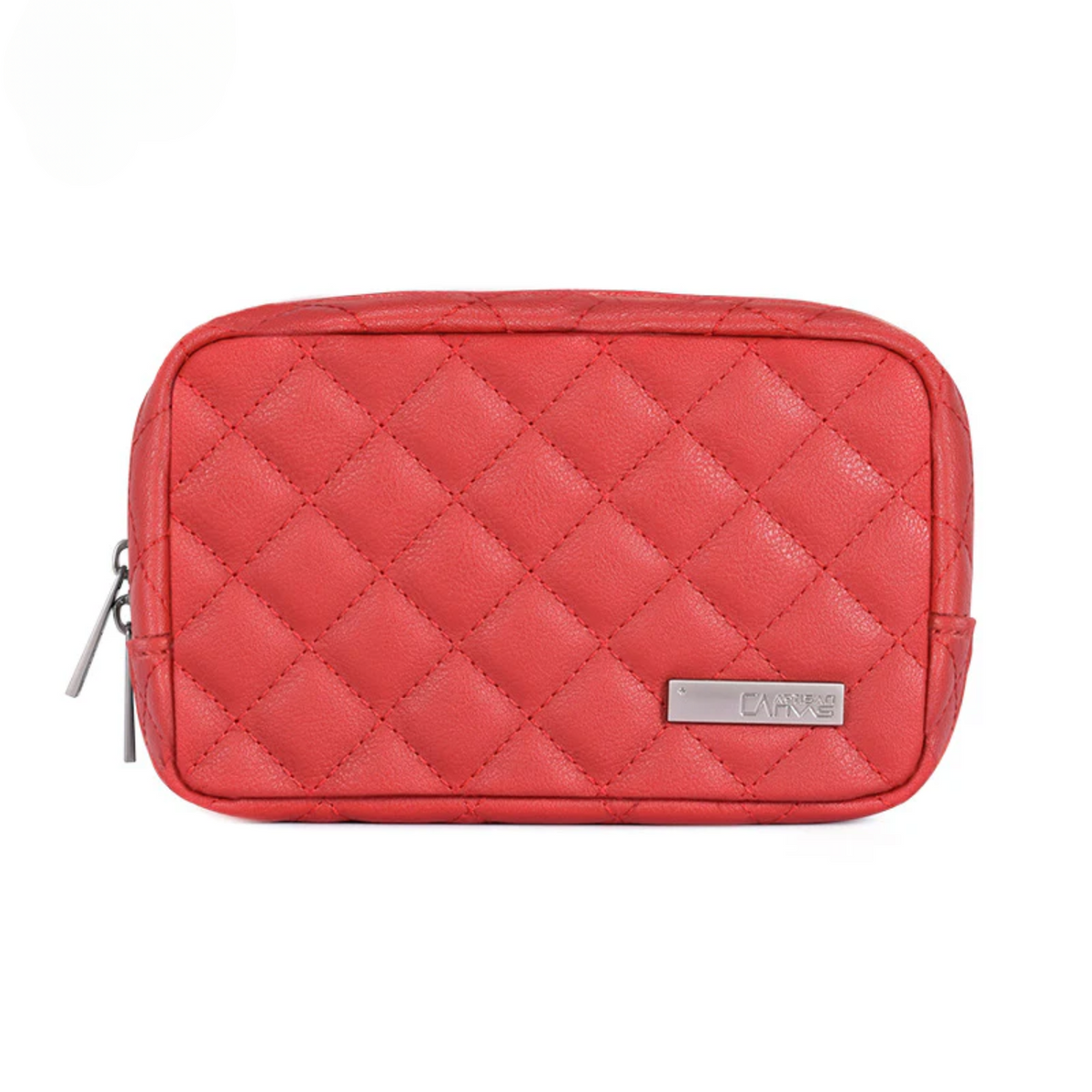 PU Leather Electronic Accessories Organizer – Quilted Travel Bag with Multi Compartments