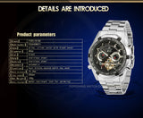 FORSINING Men's Tourbillon Mechanical Watch – Large Dial, Fashion Automatic Watch