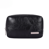 PU Leather Data Cable Organizer – Compact Storage Bag for Charge & Power Bank
