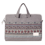 Ethnic Canvas Laptop Bag – 13–15″ Zipper Briefcase in Canvas Art Design