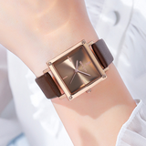 Sanda Women’s Leather Quartz Watch – Waterproof Small Dial Casual Fashion Watch