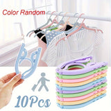 10pcs Premium Foldable Travel Cloth Hangers – Space-Saving & Durable