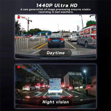 Dual Lens 1080P Dash Cam – Wide-Angle, Night Vision (Memory Card Not Included)