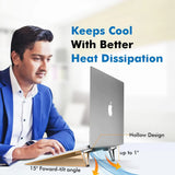 Adjustable Laptop Stand – Foldable Aluminum Alloy Cooling Stand with Portable Vertical Storage Design