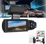 Dual Lens 1080P Dash Cam – Wide-Angle, Night Vision (Memory Card Not Included)