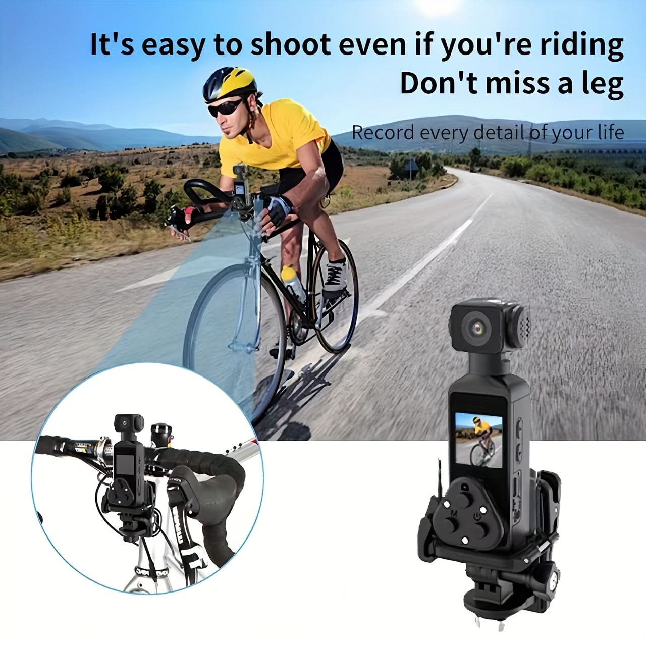 4K Ultra HD Action Camera with Stabilization, Rotating Lens & External ...