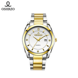 OSHRZO Men's Dual-tone Quartz Watch – 42mm Stainless Steel Strap