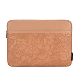 Laptop Sleeve with Front Pocket – Fits Dell, Huawei & More – Floral Embossed Design