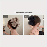 Elegant Mesh Bowknot Hair Claw Clip – Stylish & Non-Slip
