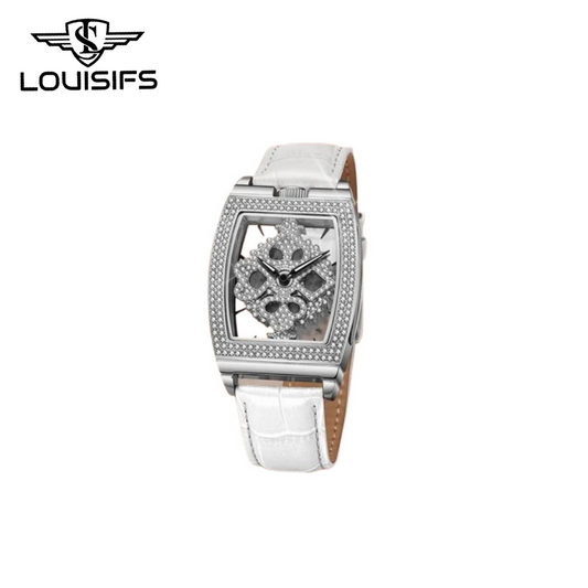 LOUISIFS Women's Starry Sky Diamond Watch – Barrel Design
