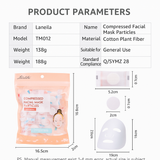 100-Pack Compressed Facial Mask Sheets – For Hydrating & Moisturizing Skincare