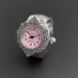 Unisex Minimalist Ring Watch – Quartz Finger Watch, Stainless Steel Band