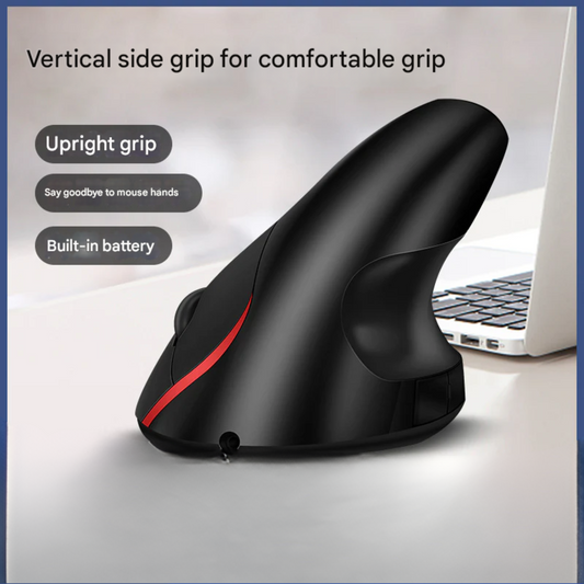 Wireless Vertical Ergonomic Mouse – 2.4G USB, 1600 DPI, Optical for Gaming & Office Use