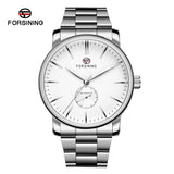 Forsining Men’s Automatic Mechanical Watch – Stainless Steel Strap, 45mm Dial