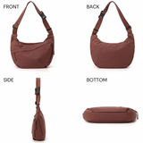 Nylon Crossbody Bag – Ultra-Light Dumpling Shoulder Purse for Women