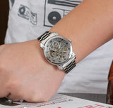 T-Winner Men’s Dragon Skeleton Watch – Automatic Mechanical Gold Luxury Timepiece