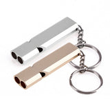 Flat Aluminum Alloy Dual-Frequency Survival Whistle