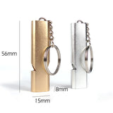 Flat Aluminum Alloy Dual-Frequency Survival Whistle