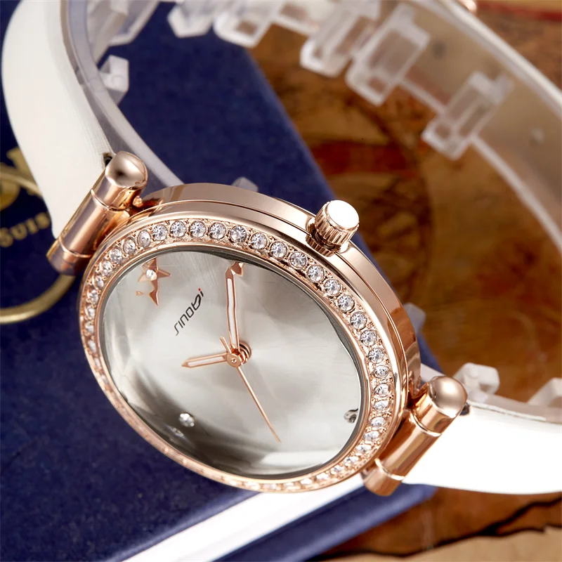 Sinobi Women's Classic Quartz Watch – Waterproof Luxury Wristwatch
