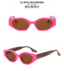 Color-Match Cat Eye Sunglasses for Women – Trendy Small Frame Fashion Shades