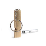 Flat Aluminum Alloy Dual-Frequency Survival Whistle