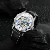 T-Winner Men’s Automatic Mechanical Watch – Leather Strap Luminous Dial Timepiece