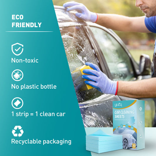 Car Glass Cleaning Film – Oil Film Remover, Decontamination Sheet & Streak-Free Windshield Cleaner