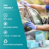 Car Glass Cleaning Film – Oil Film Remover, Decontamination Sheet & Streak-Free Windshield Cleaner