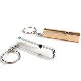 Flat Aluminum Alloy Dual-Frequency Survival Whistle