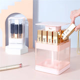 Dustproof Transparent Lipstick Organizer – Multi-Grid Makeup Storage Box for Vanity
