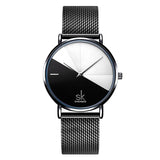 SK Women’s Quartz Watch – High-End Thin Strap Fashion Analog Timepiece